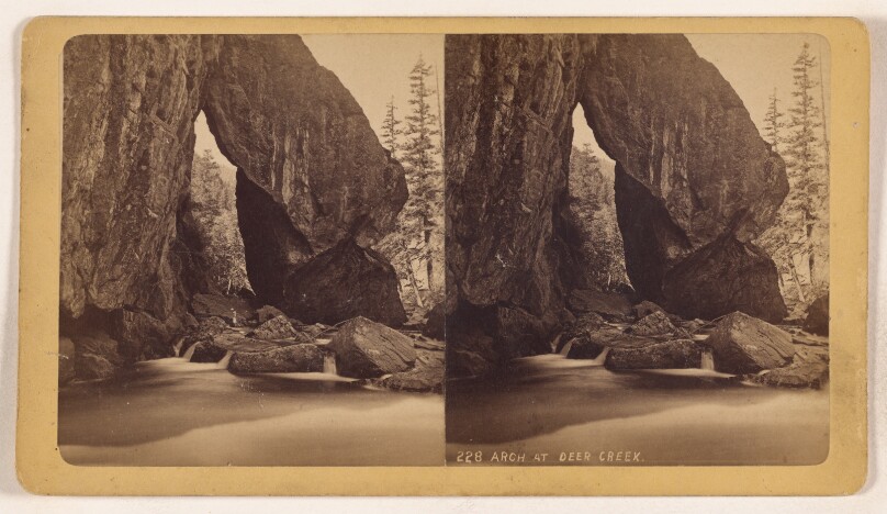Arch at Deer Creek. [Platte Canyon, Colorado]
