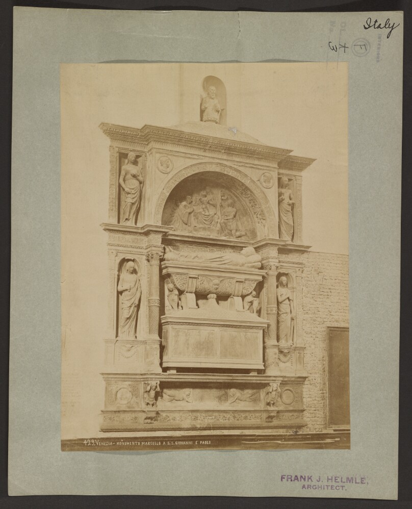 Venezia - Marcello Tomb in the church of Saints John and Paul