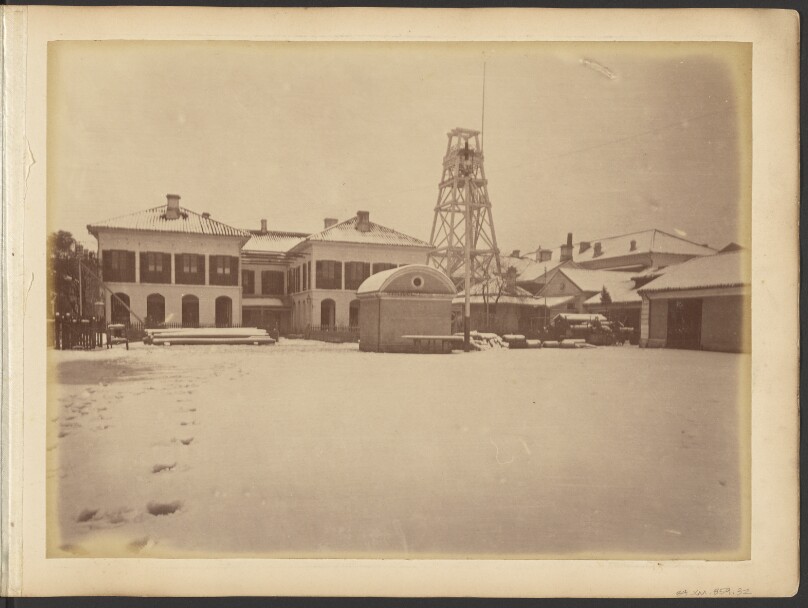 [Buildings with watch tower]