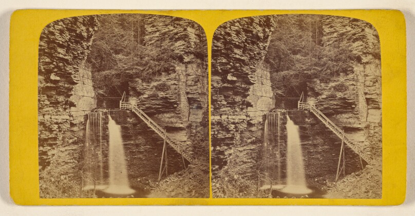 Eagle Cliff Fall, Center View. [Havana Glen, N.Y.]