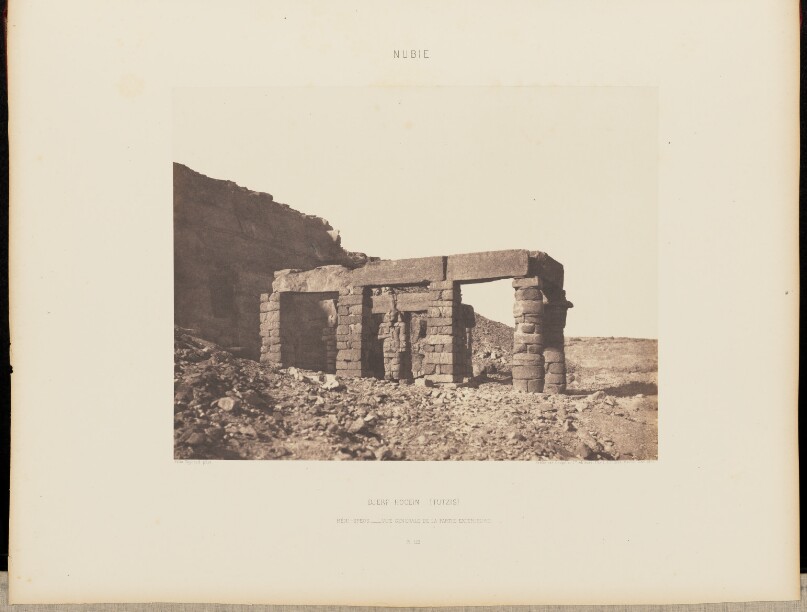Djerf-Hocein (Tutzis). Hémi-Spéos - Vue Générale de la Partie Expérieure