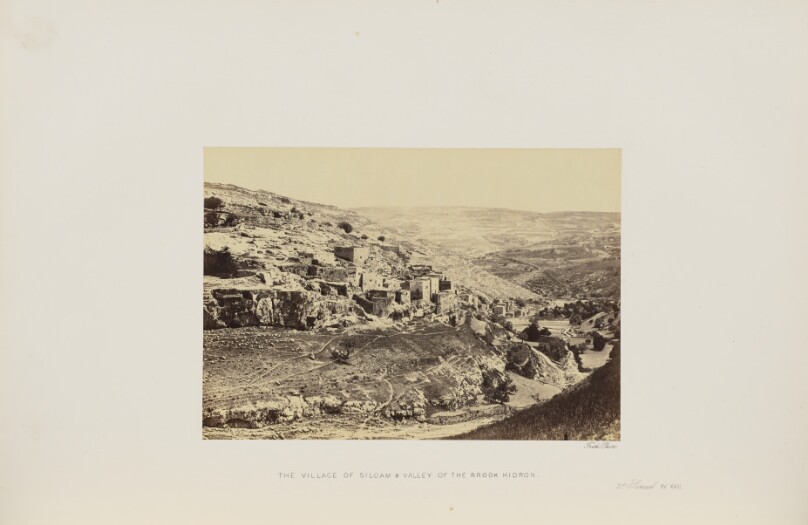 The Village of Siloam and Valley of the Brook Kidron