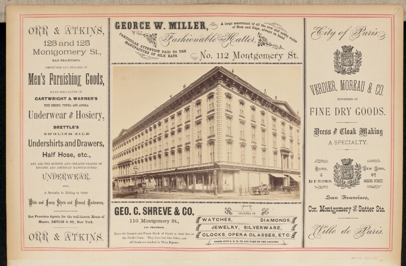 [Building on the corner of Montgomery and Sutter Streets, San Francisco]