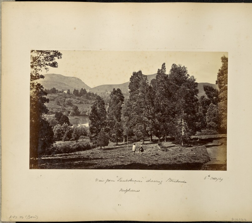 Ootacamund; View from "Lambsknowe" showing Stonehouse