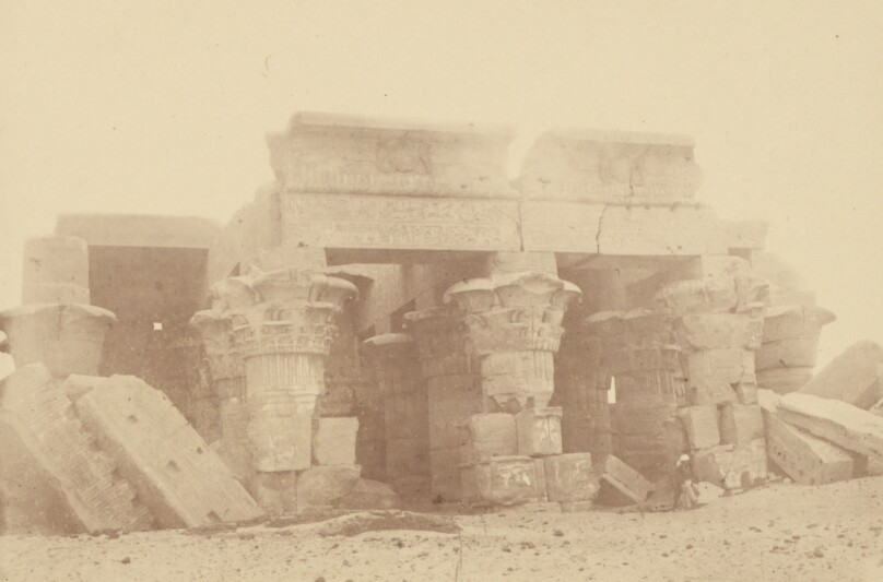 [Close View of the Pillars of the Temple of Ombos]
