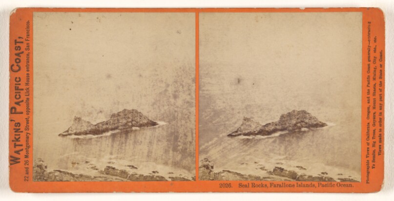 Seal Rocks, Farallone [sic] Islands, Pacific Ocean.