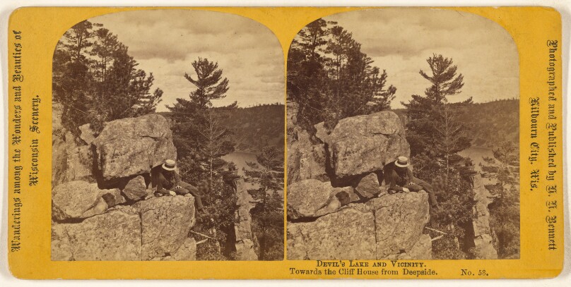 Devil's Lake and Vicinity. Towards the Cliff House from Deepside.