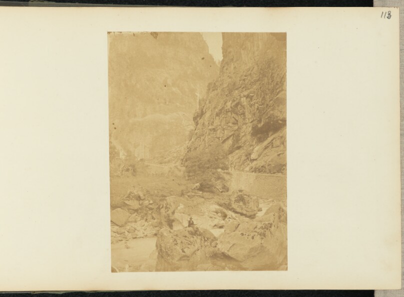 [Man in front of gorge]