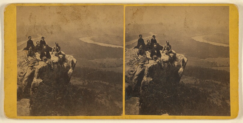[Group of people on "Point Lookout" - Lookout Mountain, Tennessee]