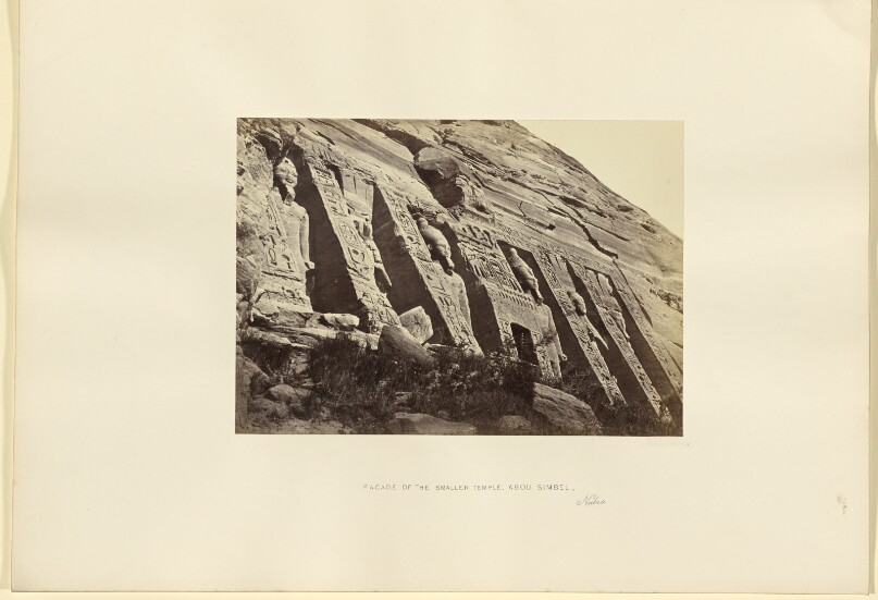 Facade of the Smaller Temple, Abou Simbel, Nubia