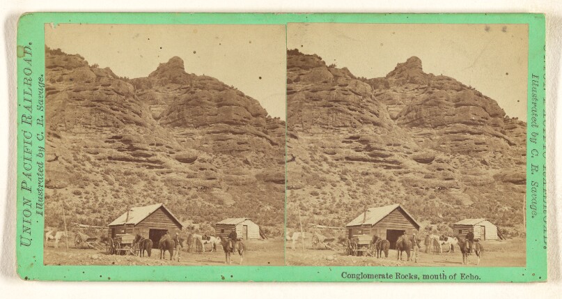 Conglomerate Rocks, mouth of Echo.