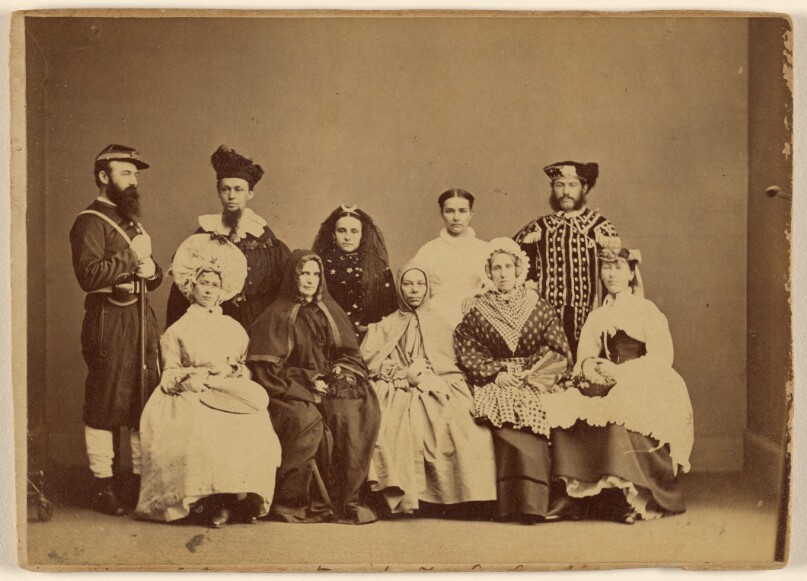 Masquerade Picture February 18th 1868 - Friendship Hall Phila.