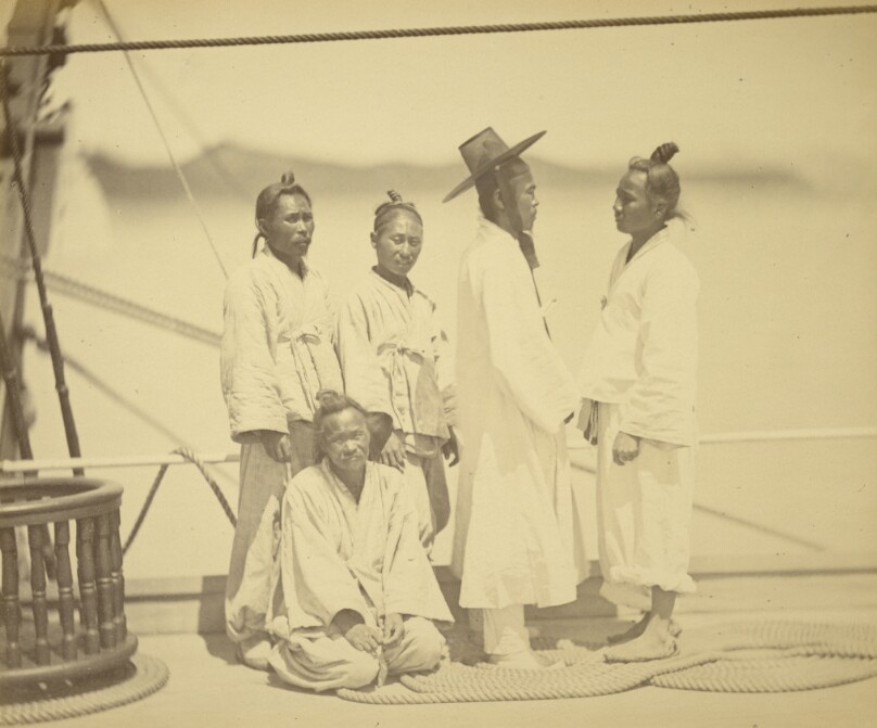 Corean [sic] Officer and Soldiers with Despatches [sic] on board the 'Colorado'