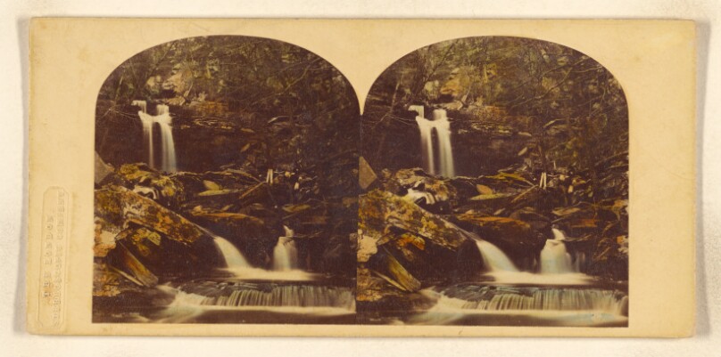 A Rocky Scene in the Plauterkill Clove, Catskill Mountains.