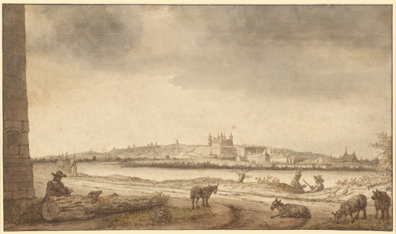 The Town and Castle of Saumur from across the Loire