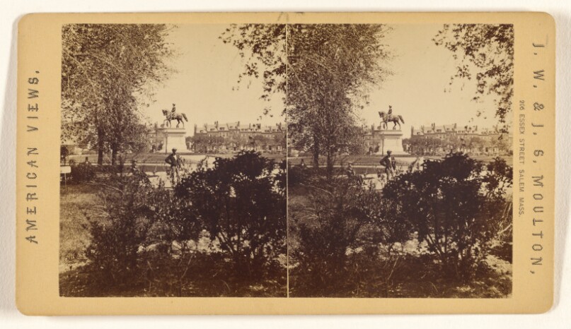 Ball's Statue of Washington (distant view). [Boston, Mass.]