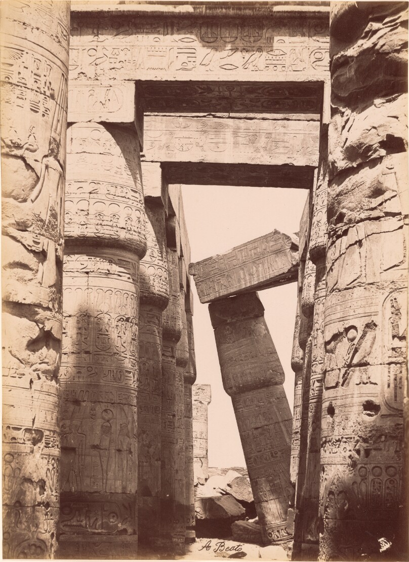 [Karnak, Interieur de la Salle Hypostyle]