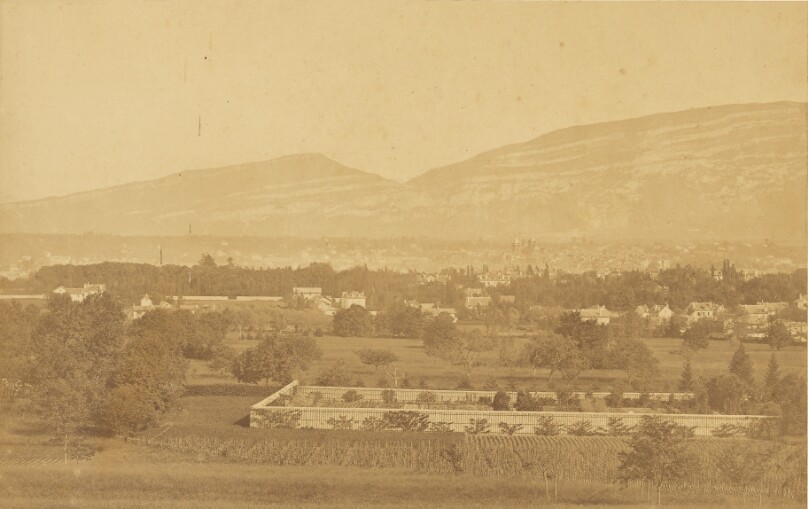 Geneve, vue generale, prise du Petit-Saconnex