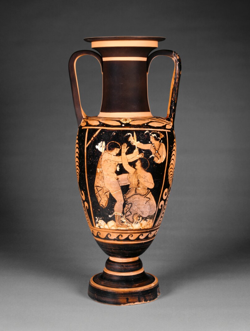 Paestan Red-Figure Neck Amphora