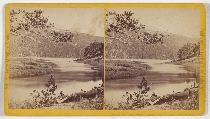 Chambers Lake, Looking West [Cache-a-la-Poudre, Colorado]