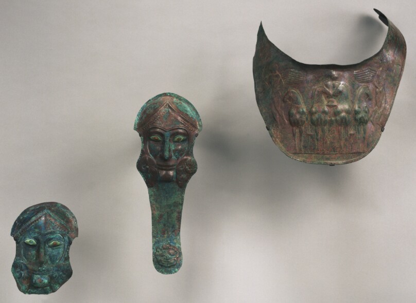Group of Armor for Horses: Prometodpidia (2) and Breastplates (2)