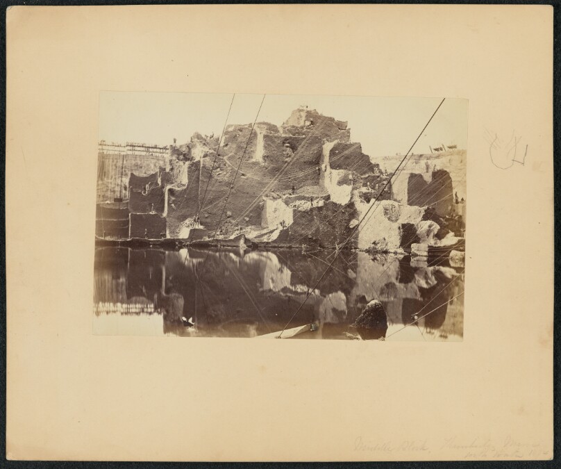 [View of Excavation Site with Rope Railways]