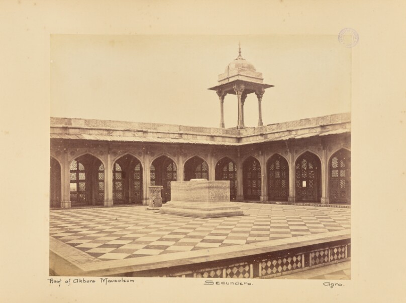 Roof of Akbars [sic] Mausoleum. Secundera. Agra