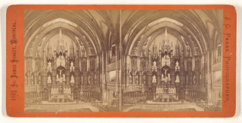 [Interior of French Church, Montreal, Canada]