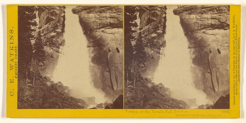 Yowiye, or the Nevada Fall, 700 feet, Yosemite Valley, Mariposa County, Cal.