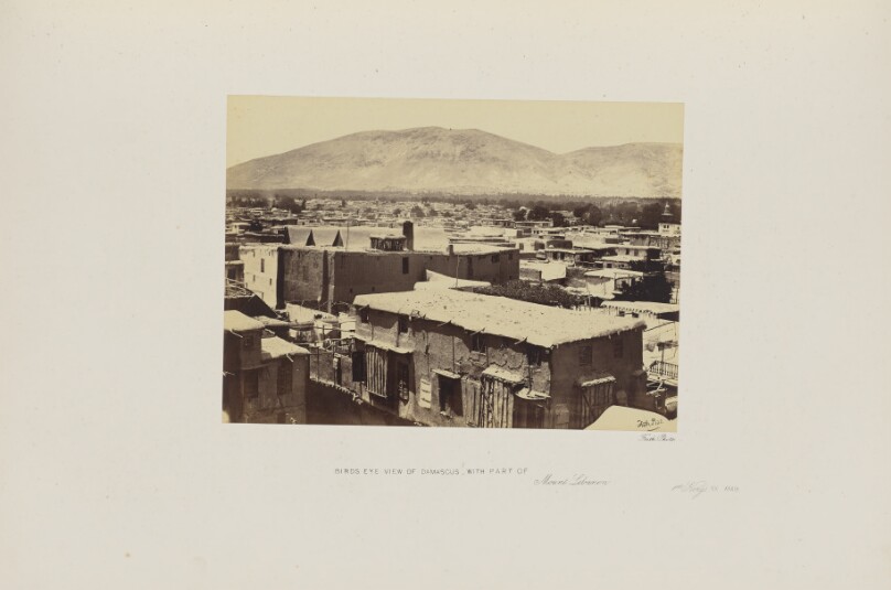 Birds [sic] Eye View of Damascus, with Part of Mount Lebanon