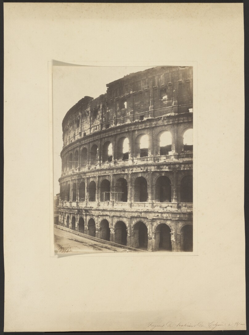 Fragment de l'exterieur du Colysee, a Rome