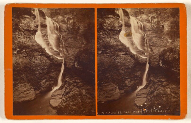 Sawkill, High Falls from Devil's Lake. [Pike County, Pa.]