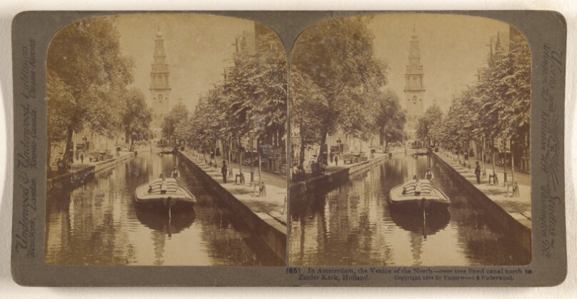 In Amsterdam, Holland, the Venice of the North.