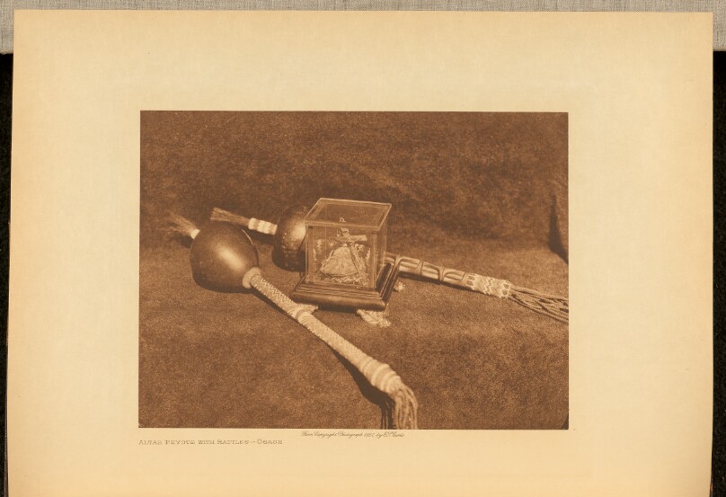 Altar Peyote with Rattles - Osage