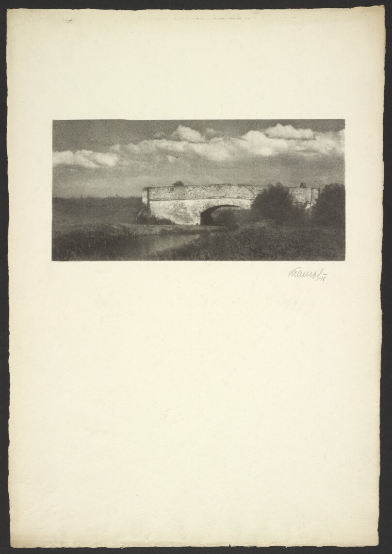[Landscape with bridge]