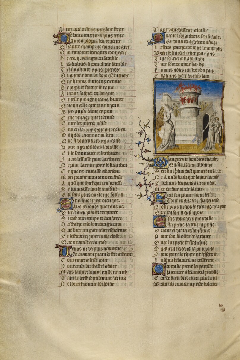 Venus Kindling a Fire in the Castle from which the Personifications of Shame, Anxiety, and Resistance Depart