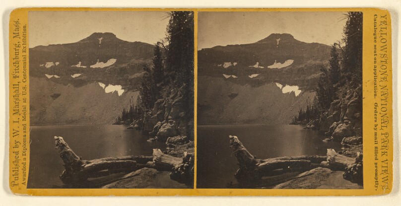 [West Shore of Gallatin Lake ahead of Gallatin River which is the most easterly of the three rivers which unites...Missouri Riv]
