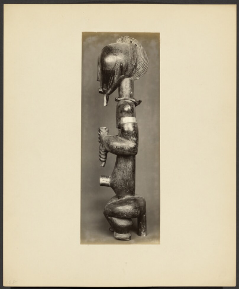 Ancestral Figure. Southern Cameroon, Border of Gabun. Profile View.