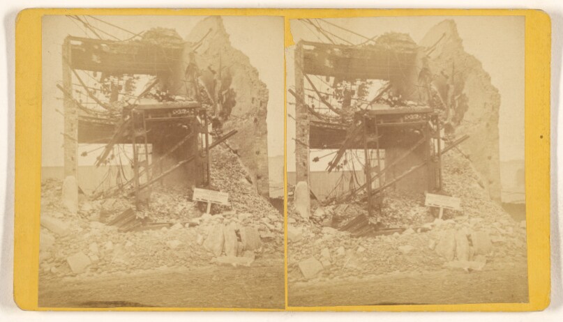[Land Office of the Illinois Central Railroad, Ruins of the Chicago Fire, 1871]