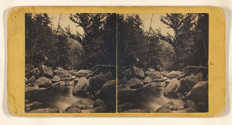 View of Ravine below the Pool. [White Mountain]