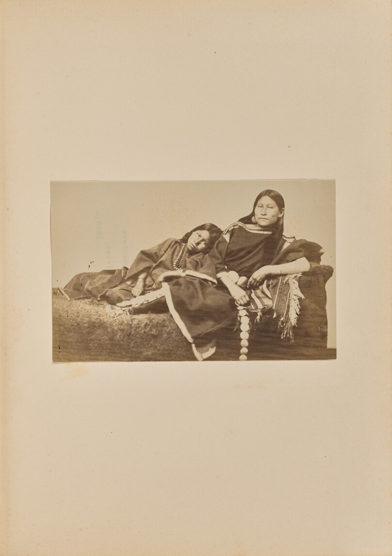 Arapahoe Chief's Daughters: Baetha and Sister [also known as Zah-e-cha and Har-ke-i]