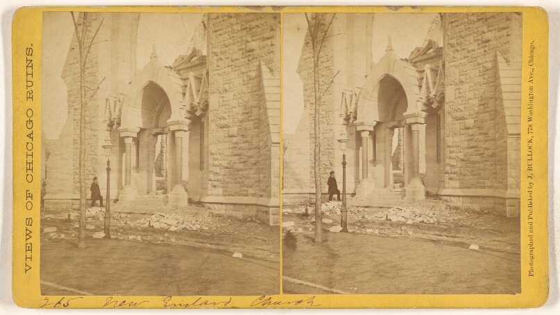 [New England Church, Ruins of the Chicago Fire, 1871]