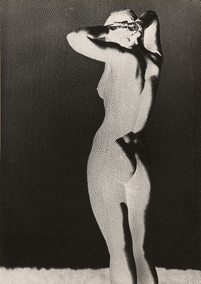 Standing nude (reticulated)