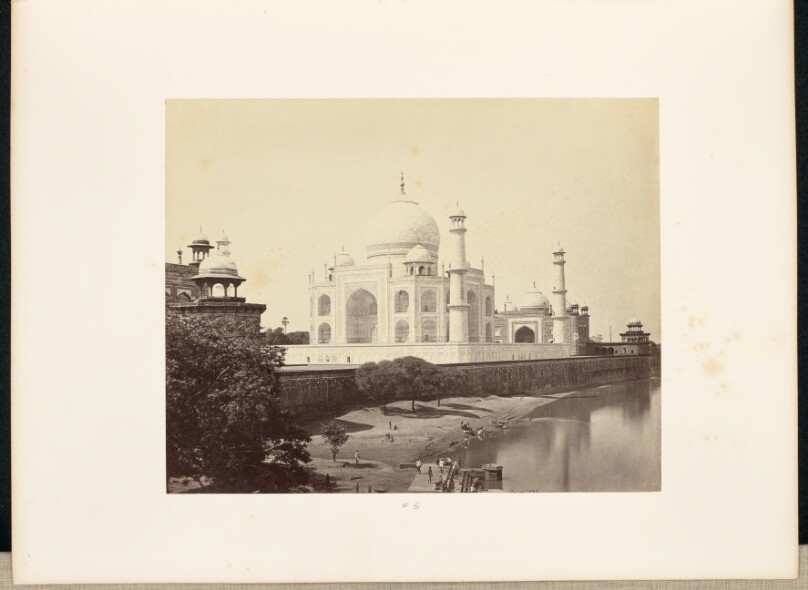 Agra; The Taj, from the River