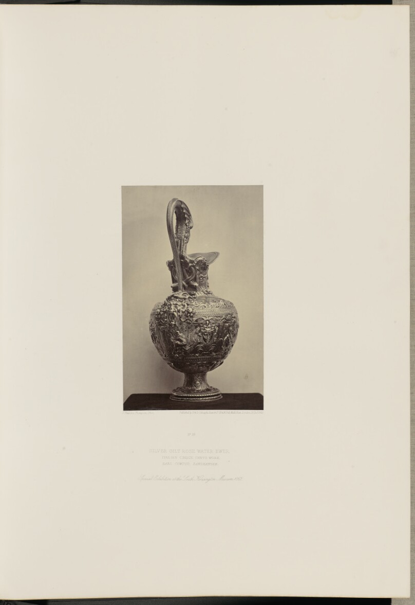 Silver Gilt Rose Water Ewer