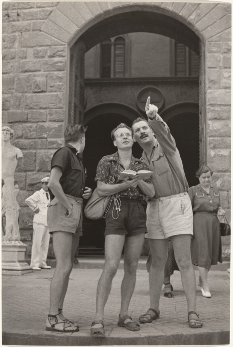 Three Men in Florence, Italy