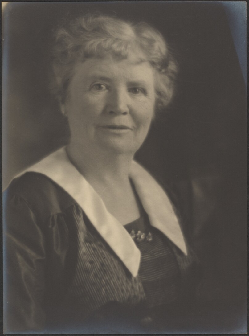 [Portrait of a Woman in Striped Dress]