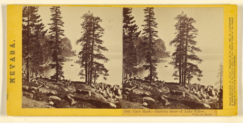 Cave Rock - Eastern Shore of Lake Tahoe, From the North.