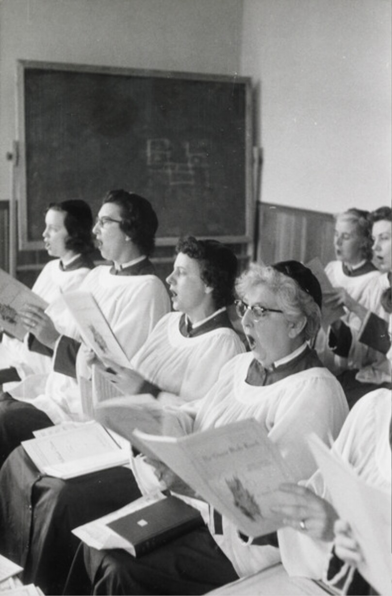 Religion Is Social And Well Organized - there is a community feeling of meet your neighbor. Housewives in particular are active participants in all church organizations, such as fetes for raising money, singing in the choir.