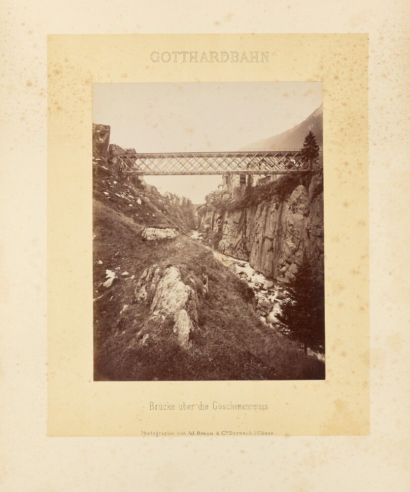 Gotthardbahn: Brücke über die Göschenenreuss